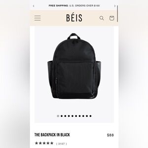 Beis the Backpack in Black